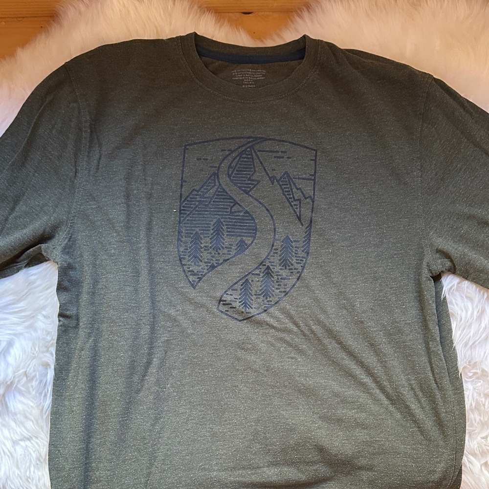 Forest Green Squaw Valley Graphic Long Sleeve Tee